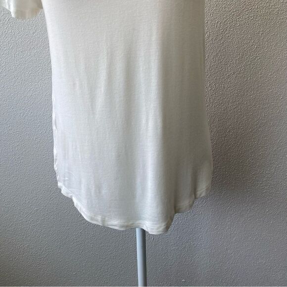 Aero Seriously Soft Perfect Crew Embroidered White Tee Shirt SZ S - Picture 7 of 12